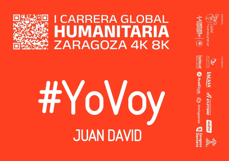 #EuVou - JUAN DAVID (I CARRERA GLOBAL HUMANITARIA 4K 8K 2025)