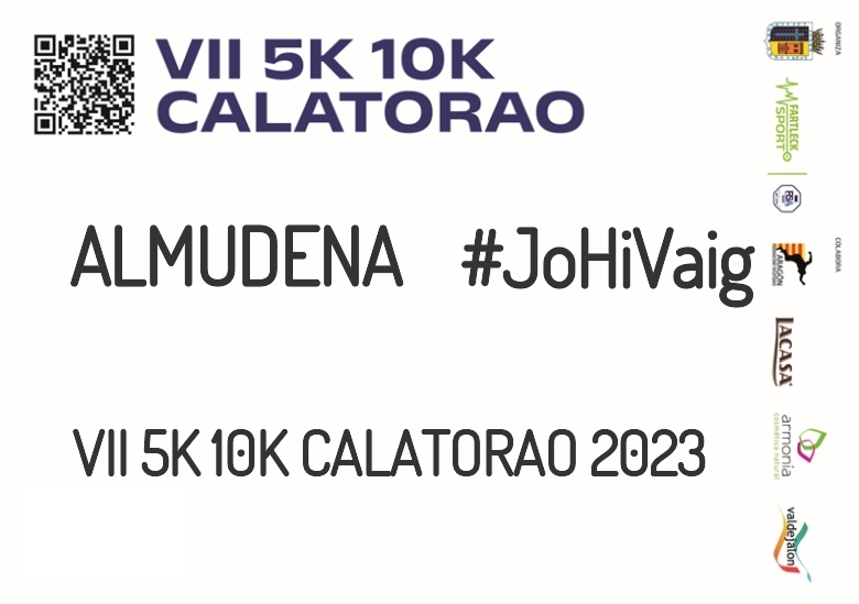 #YoVoy - ALMUDENA (VII 5K 10K CALATORAO 2023)