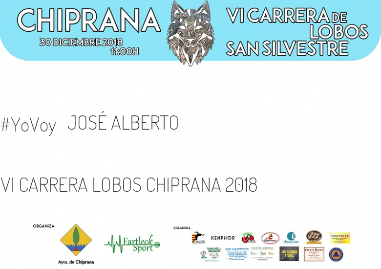 #YoVoy - JOSÉ ALBERTO (VI CARRERA LOBOS CHIPRANA 2018)
