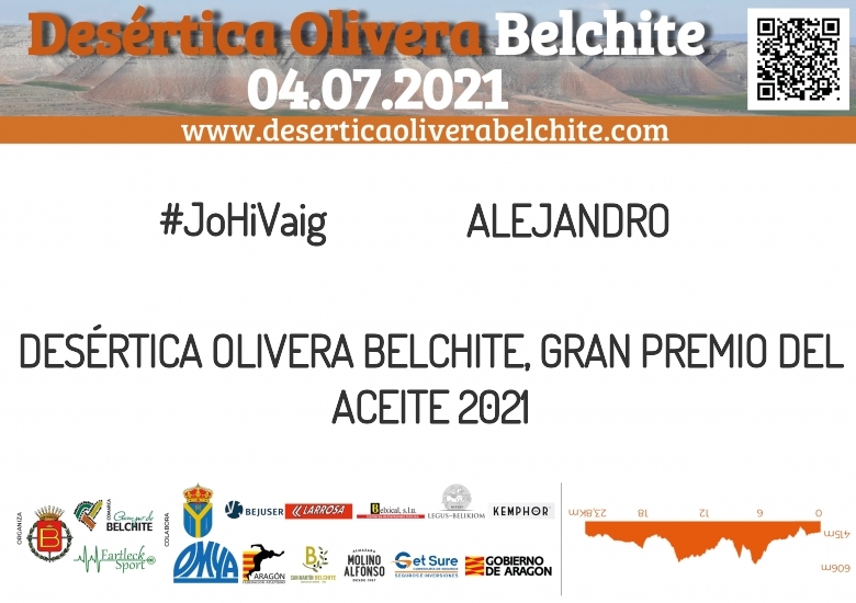 #YoVoy - ALEJANDRO (DESÉRTICA OLIVERA BELCHITE, GRAN PREMIO DEL ACEITE 2021)