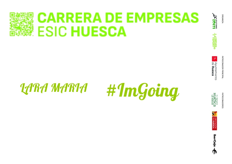 #YoVoy - LARA MARIA (I CARRERA EMPRESAS ESIC HUESCA 2024)