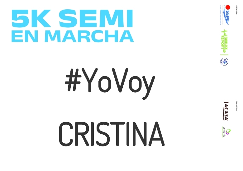 #YoVoy - CRISTINA (5K SEMI EN MARCHA 2023)