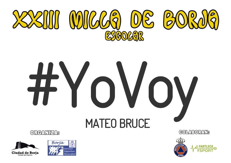 #JoHiVaig - MATEO BRUCE (XXIII MILLA ESCOLAR DE BORJA 2025)