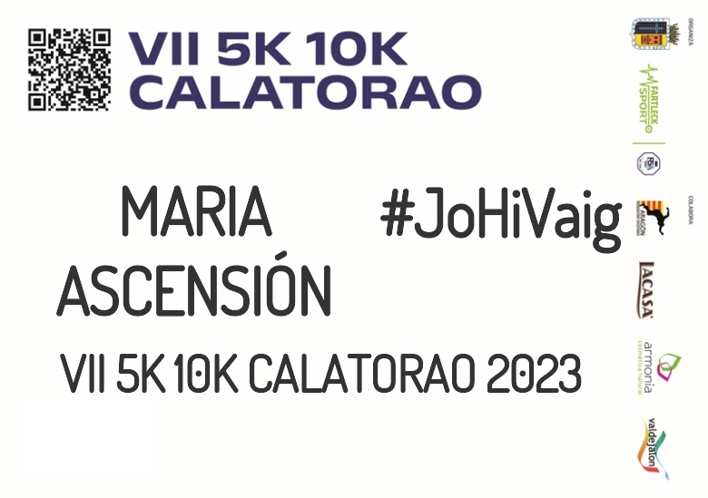 #YoVoy - MARIA ASCENSIÓN (VII 5K 10K CALATORAO 2023)