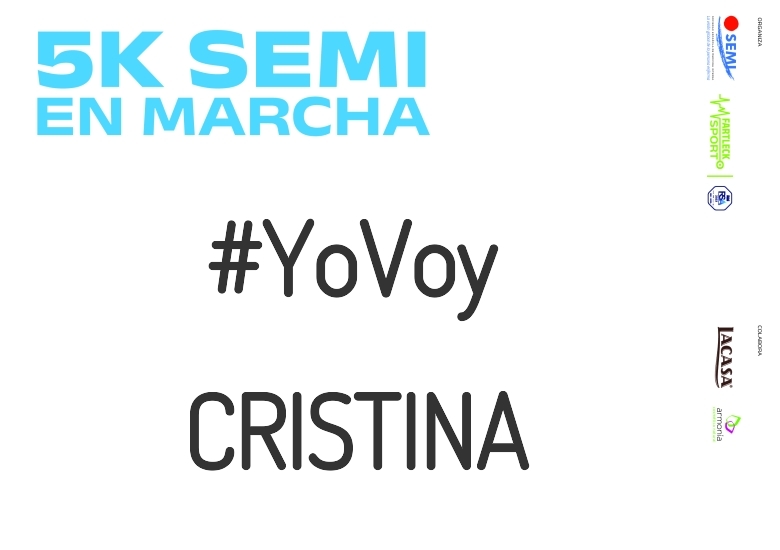 #JoHiVaig - CRISTINA (5K SEMI EN MARCHA 2023)