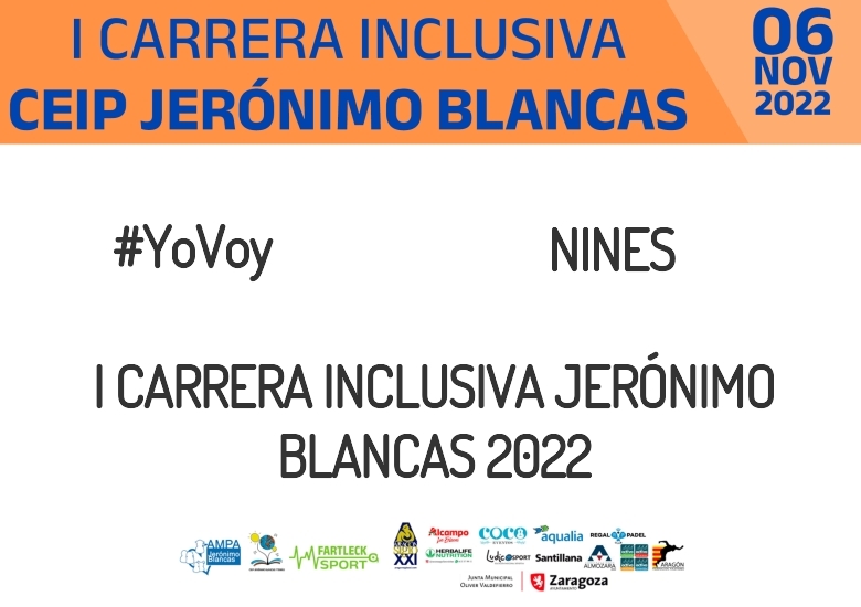 #ImGoing - NINES (I CARRERA INCLUSIVA JERÓNIMO BLANCAS 2022)