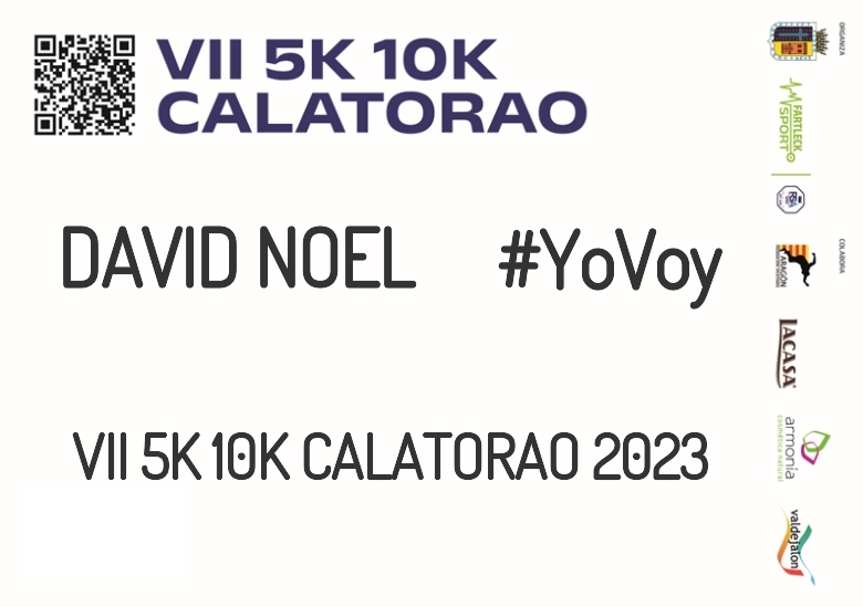 #JoHiVaig - DAVID NOEL (VII 5K 10K CALATORAO 2023)