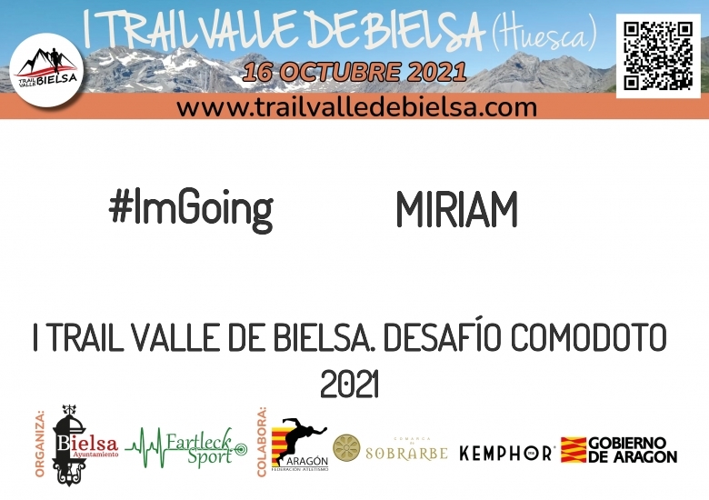 #BinDabei - MIRIAM (I TRAIL VALLE DE BIELSA. DESAFÍO COMODOTO 2021)
