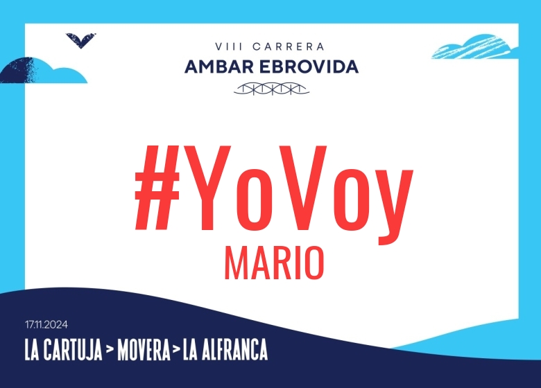 #YoVoy - MARIO (VIII CARRERA AMBAR EBROVIDA LA CARTUJA MOVERA CAMINO NATURAL LA ALFRANCA 6K 11K 20K 2024)