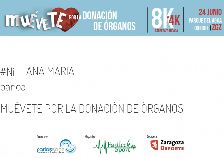 #YoVoy - ANA MARIA (MUÉVETE POR LA DONACIÓN DE ÓRGANOS)