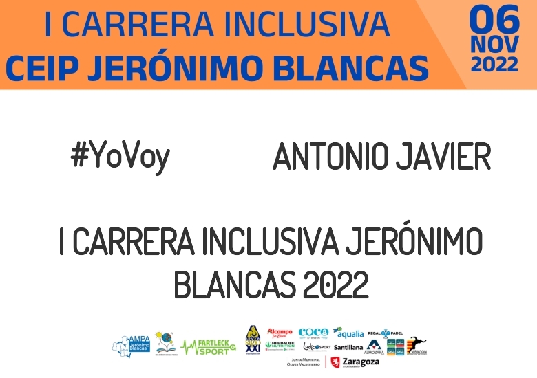#YoVoy - ANTONIO JAVIER (I CARRERA INCLUSIVA JERÓNIMO BLANCAS 2022)