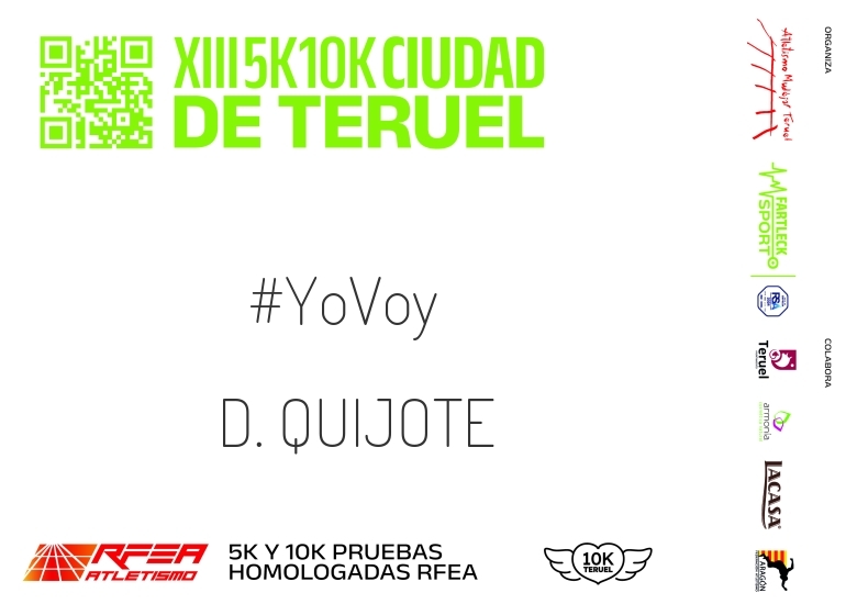 #EuVou - D. QUIJOTE (10K Y 5K CIUDAD DE TERUEL 2024)