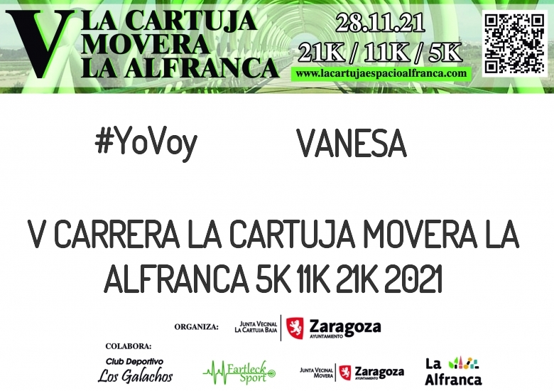 #YoVoy - VANESA (V CARRERA LA CARTUJA MOVERA LA ALFRANCA 5K 11K 21K 2021)