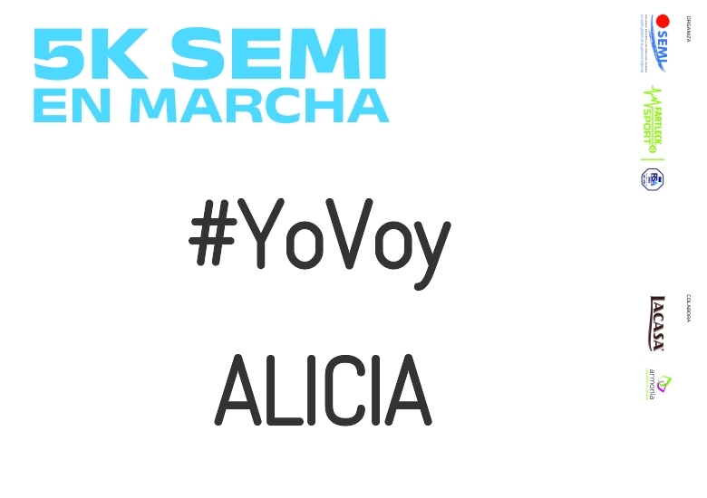 #EuVou - ALICIA (5K SEMI EN MARCHA 2023)