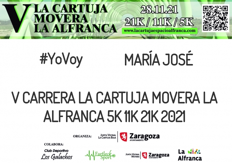 #ImGoing - MARÍA JOSÉ (V CARRERA LA CARTUJA MOVERA LA ALFRANCA 5K 11K 21K 2021)