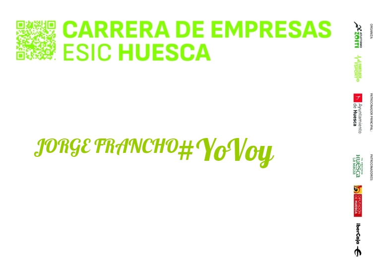 #YoVoy - JORGE FRANCHO (I CARRERA EMPRESAS ESIC HUESCA 2024)