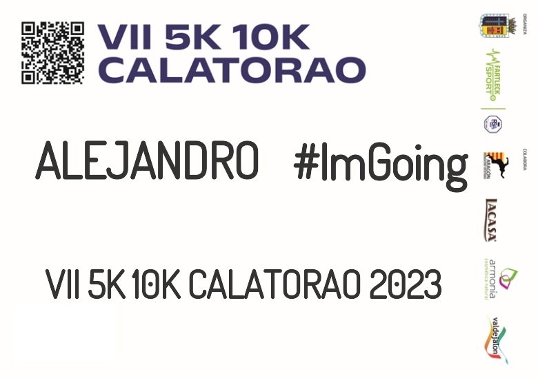 #ImGoing - ALEJANDRO (VII 5K 10K CALATORAO 2023)