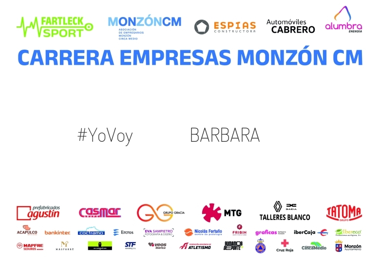 #YoVoy - BARBARA (I CARRERA EMPRESAS MONZÓN CM 2024)