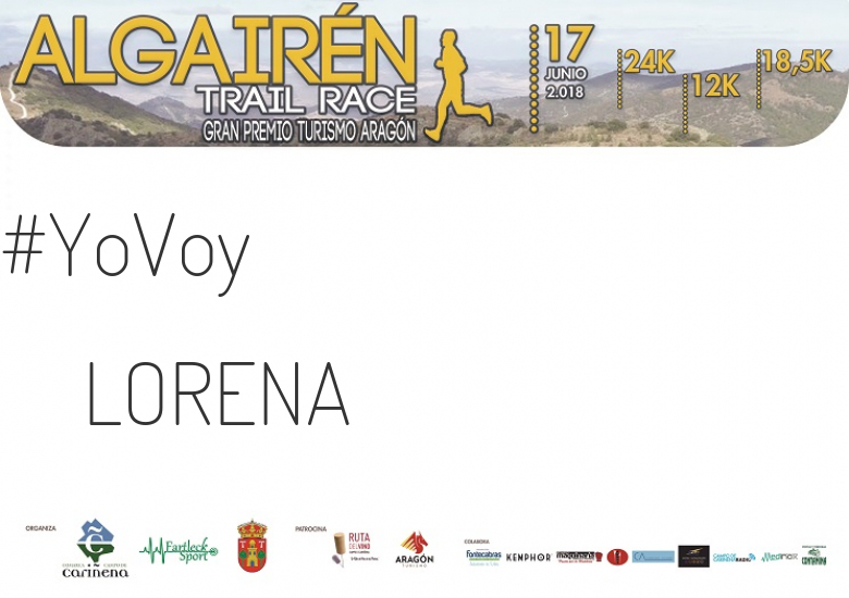 #ImGoing - LORENA (ALGAIREN TRAIL RACE  2018 )