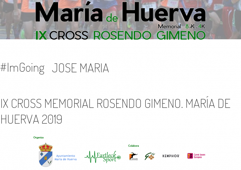 #YoVoy - JOSE MARIA (IX CROSS MEMORIAL ROSENDO GIMENO. MARÍA DE HUERVA 2019)