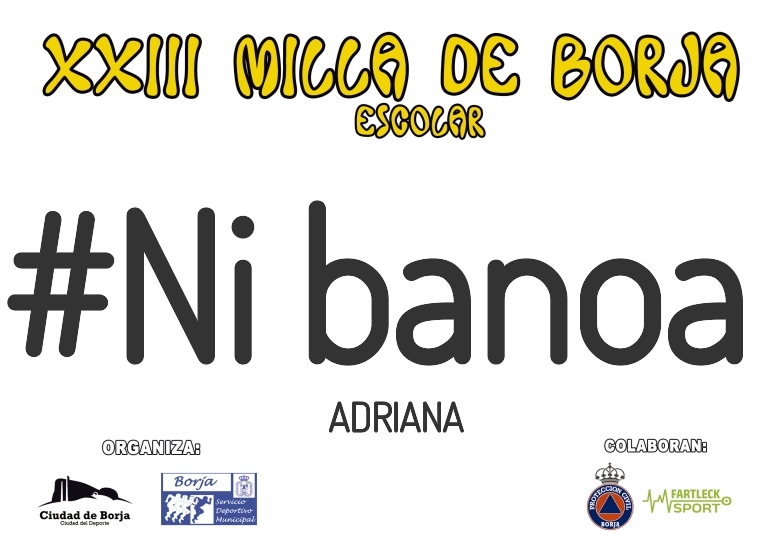 #JoHiVaig - ADRIANA (XXIII MILLA ESCOLAR DE BORJA 2025)