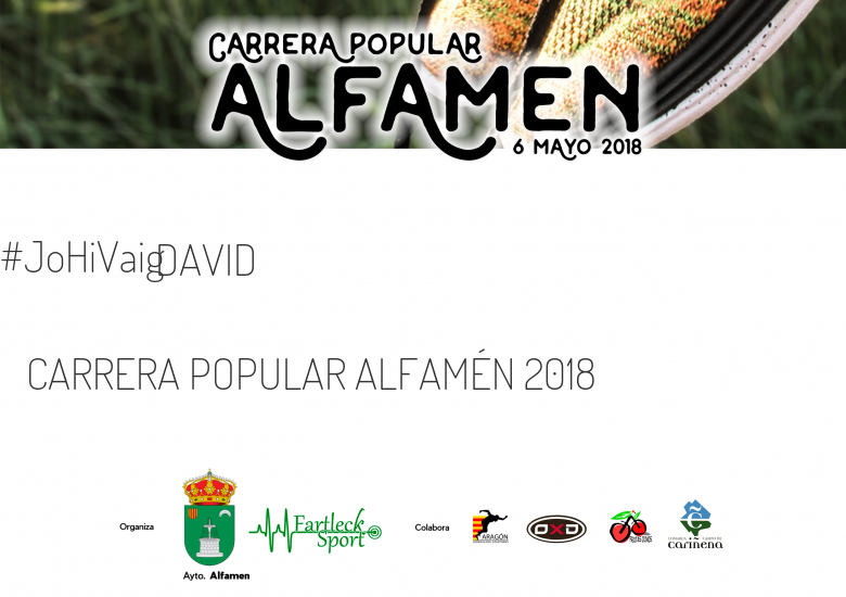 #BinDabei - DAVID (CARRERA POPULAR ALFAMÉN 2018)
