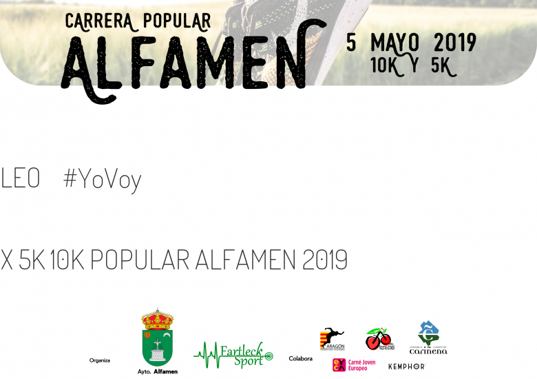 #YoVoy - LEO (X 5K 10K POPULAR ALFAMEN 2019)