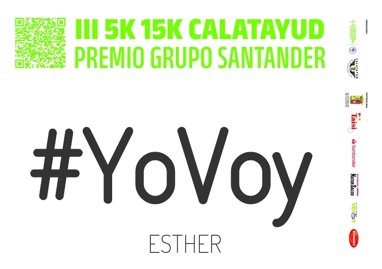 #YoVoy - ESTHER (III 5K 15K CIUDAD DE CALATAYUD - PREMIO GRUPO SANTANDER 2025)