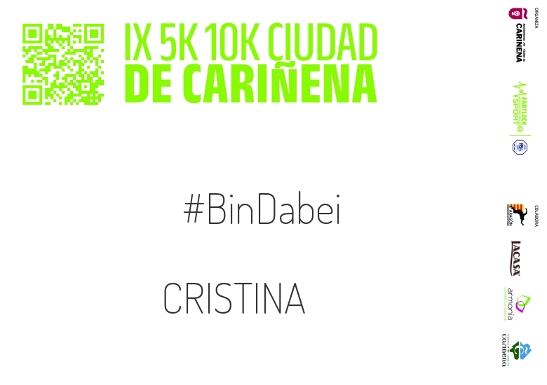 #JoHiVaig - CRISTINA (IX 5K 10K CIUDAD DE CARIÑENA 2024)