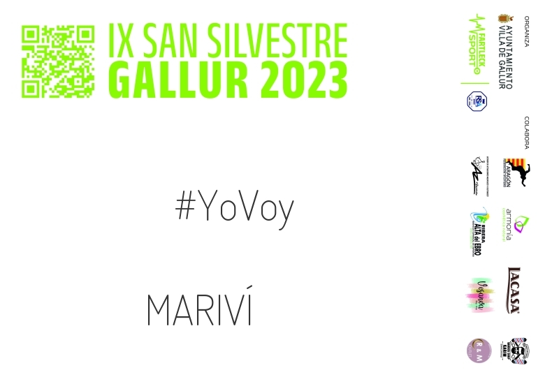 #YoVoy - MARIVÍ (SAN SILVESTRE GALLUR 2023)