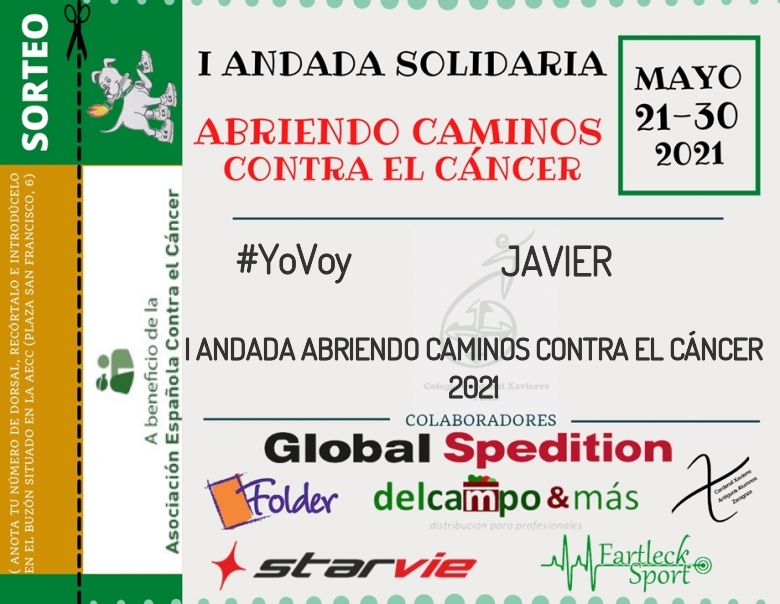 #YoVoy - JAVIER (I ANDADA ABRIENDO CAMINOS CONTRA EL CÁNCER 2021)