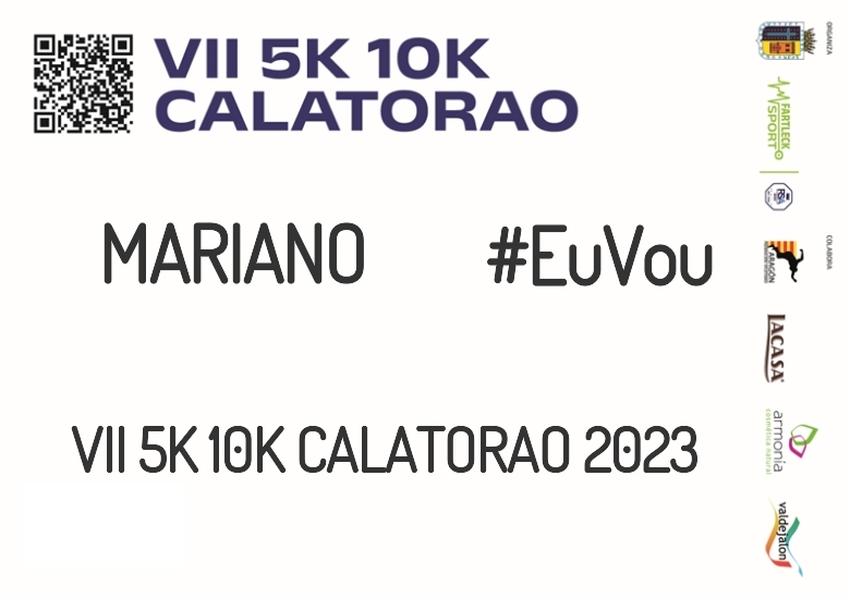 #Ni banoa - MARIANO (VII 5K 10K CALATORAO 2023)