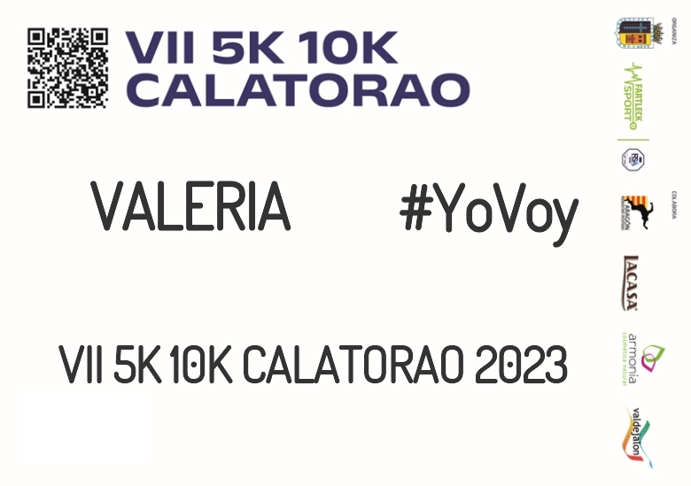 #YoVoy - VALERIA (VII 5K 10K CALATORAO 2023)