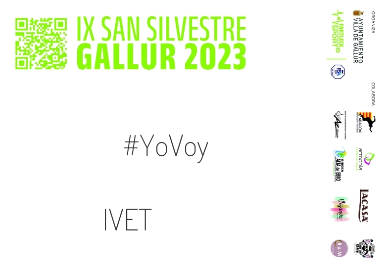 #YoVoy - IVET (SAN SILVESTRE GALLUR 2023)