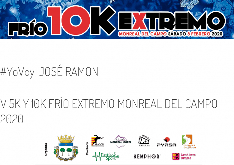 #YoVoy - JOSÉ RAMON (V 5K Y 10K FRÍO EXTREMO MONREAL DEL CAMPO 2020)