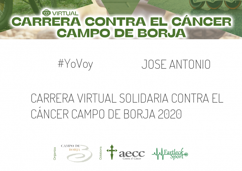 #JeVais - JOSE ANTONIO (CARRERA VIRTUAL SOLIDARIA CONTRA EL CÁNCER CAMPO DE BORJA 2020)