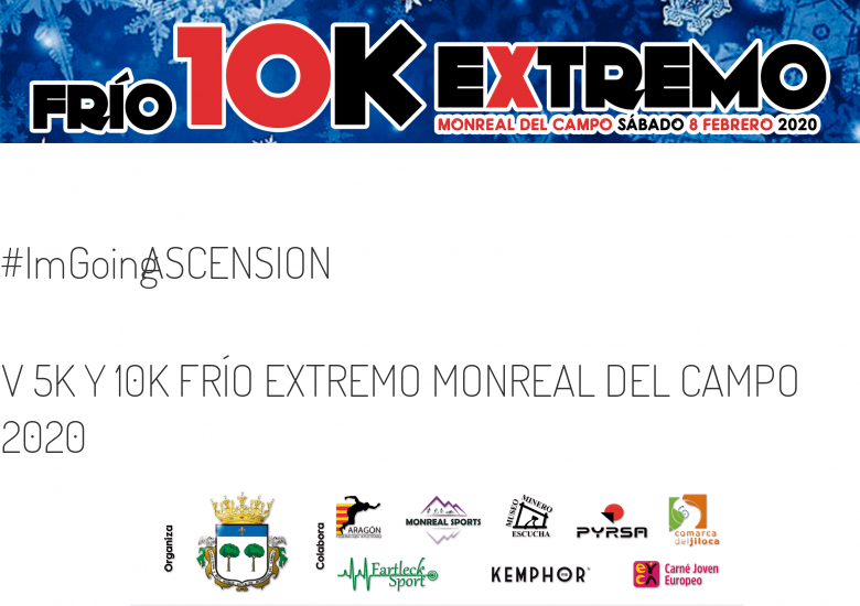 #YoVoy - ASCENSION (V 5K Y 10K FRÍO EXTREMO MONREAL DEL CAMPO 2020)