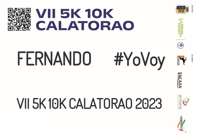 #YoVoy - FERNANDO (VII 5K 10K CALATORAO 2023)