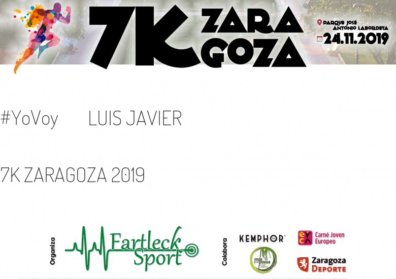 #JeVais - LUIS JAVIER (7K ZARAGOZA 2019)