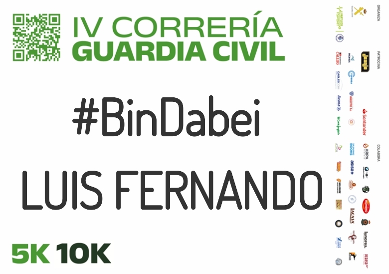 #Ni banoa - LUIS FERNANDO (IV CORRERÍA GUARDIA CIVIL ZARAGOZA 2023)