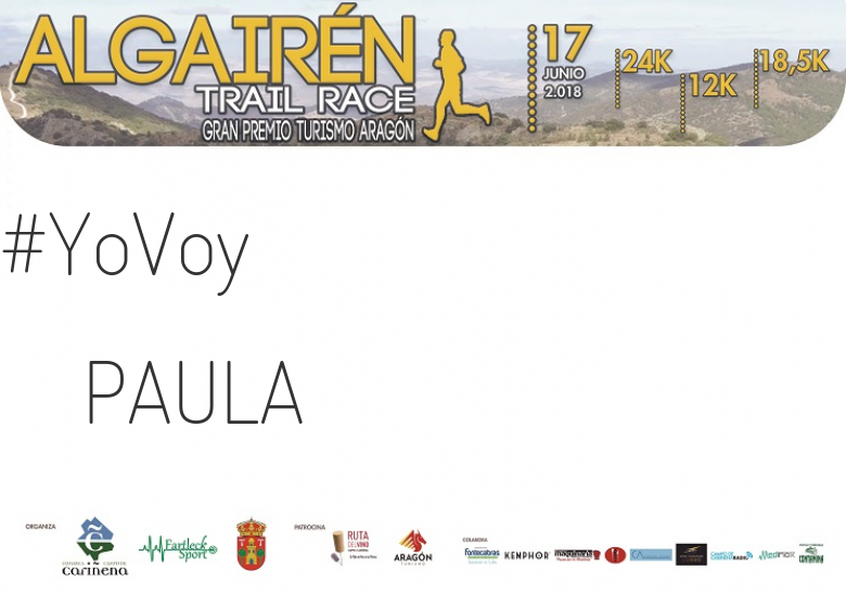 #ImGoing - PAULA (ALGAIREN TRAIL RACE  2018 )