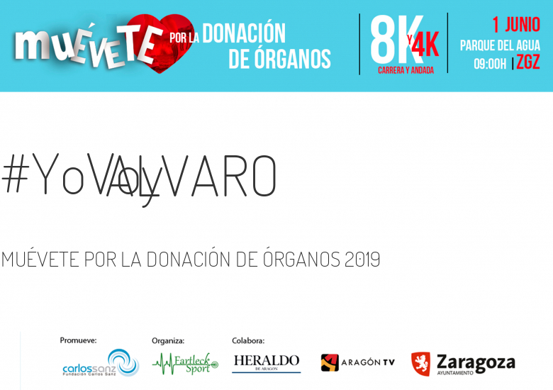 #EuVou - ALVARO (MUÉVETE POR LA DONACIÓN DE ÓRGANOS 2019)