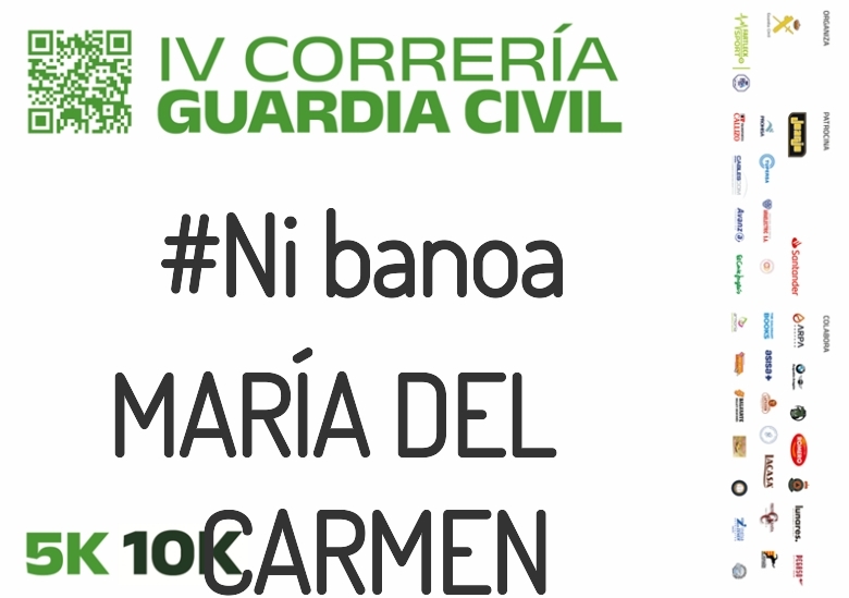#Ni banoa - MARÍA DEL     CARMEN (IV CORRERÍA GUARDIA CIVIL ZARAGOZA 2023)