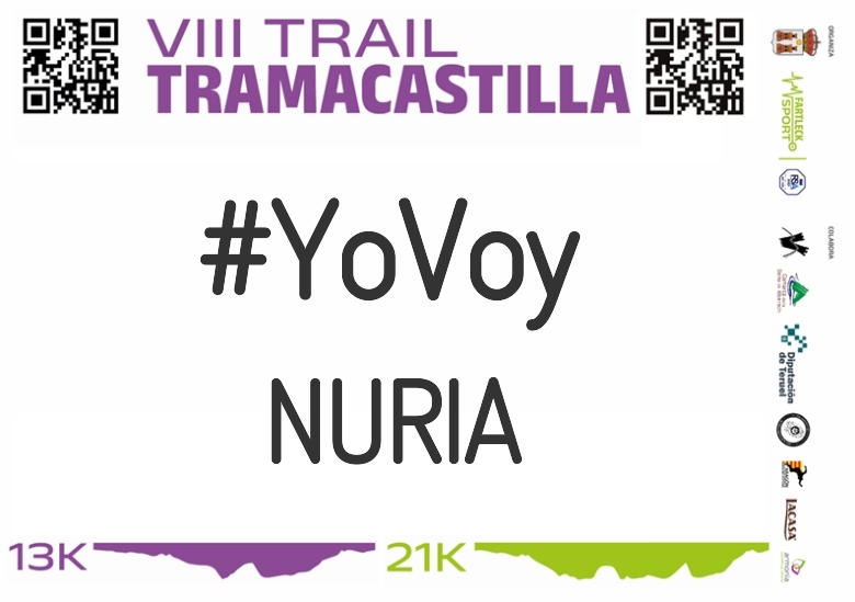 #YoVoy - NURIA (VIII TRAMACASTILLA TRAIL DESAFÍO BARRANCO HONDO 2023)
