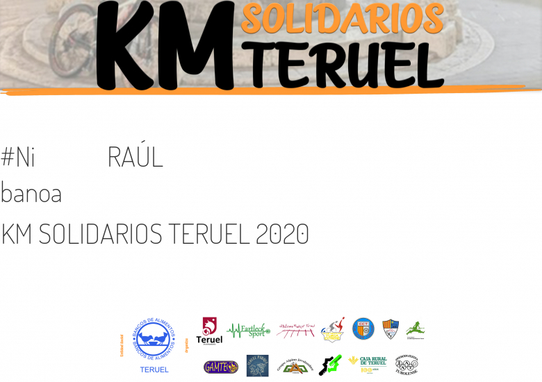 #JazGrem - RAÚL (KM SOLIDARIOS TERUEL 2020  )