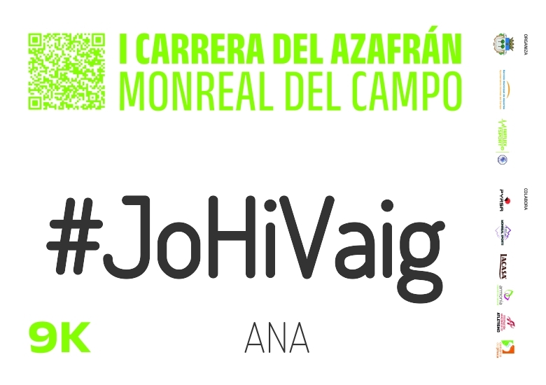 #ImGoing - ANA (CARRERA DEL AZAFRAN MONREAL DEL CAMPO 2024)
