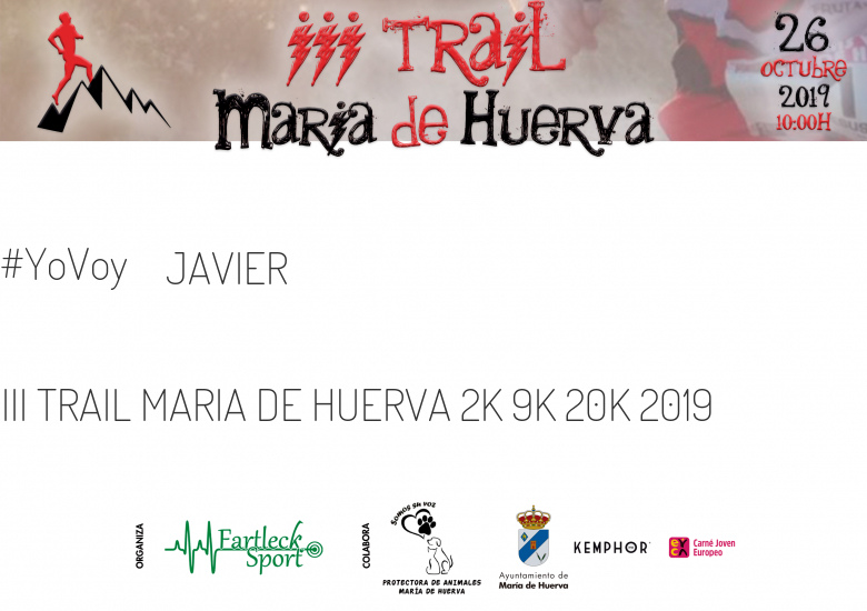 #JoHiVaig - JAVIER (III TRAIL MARIA DE HUERVA 2K 9K 20K 2019)