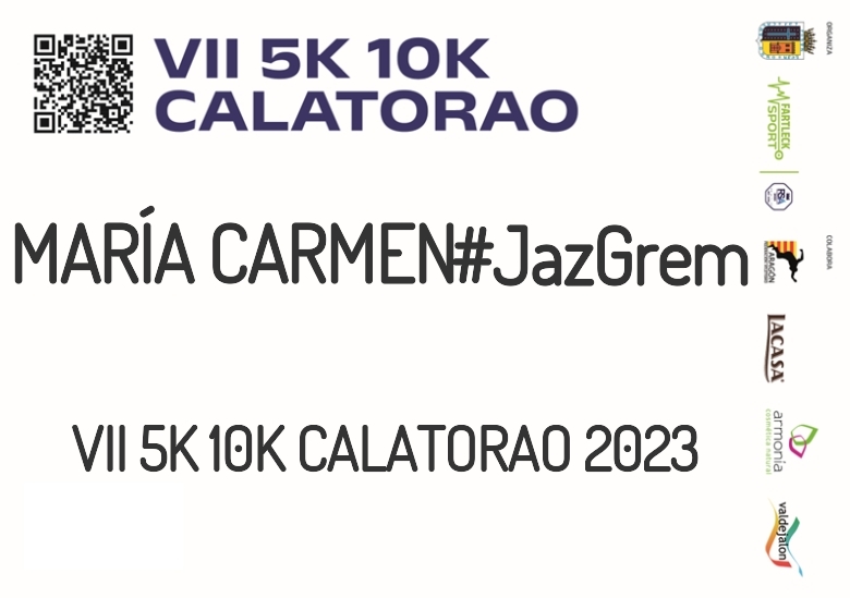 #BinDabei - MARÍA CARMEN (VII 5K 10K CALATORAO 2023)