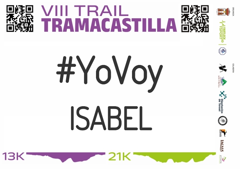 #YoVoy - ISABEL (VIII TRAMACASTILLA TRAIL DESAFÍO BARRANCO HONDO 2023)