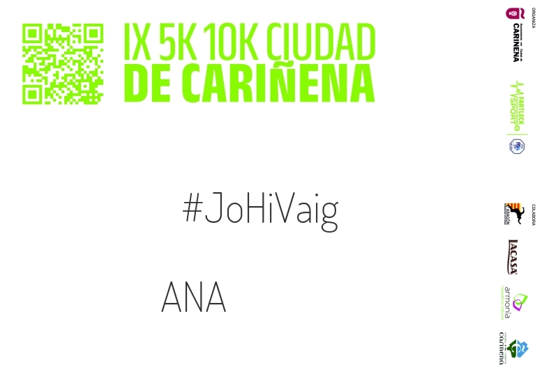 #EuVou - ANA (IX 5K 10K CIUDAD DE CARIÑENA 2024)